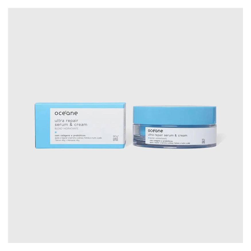 Océane Oceane Duo Ultra Repair Serum 45g And Cream Hidratante 45g - Blend Hidratante.