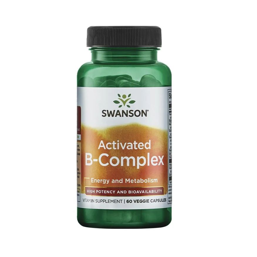 Swanson Activated B-Complex - High Potency And Bioavailability 60 Veg Cápsulas Swu1070