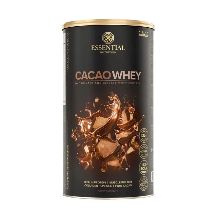 Essential Nutrition Cacao Whey Protein 840g Chocolate