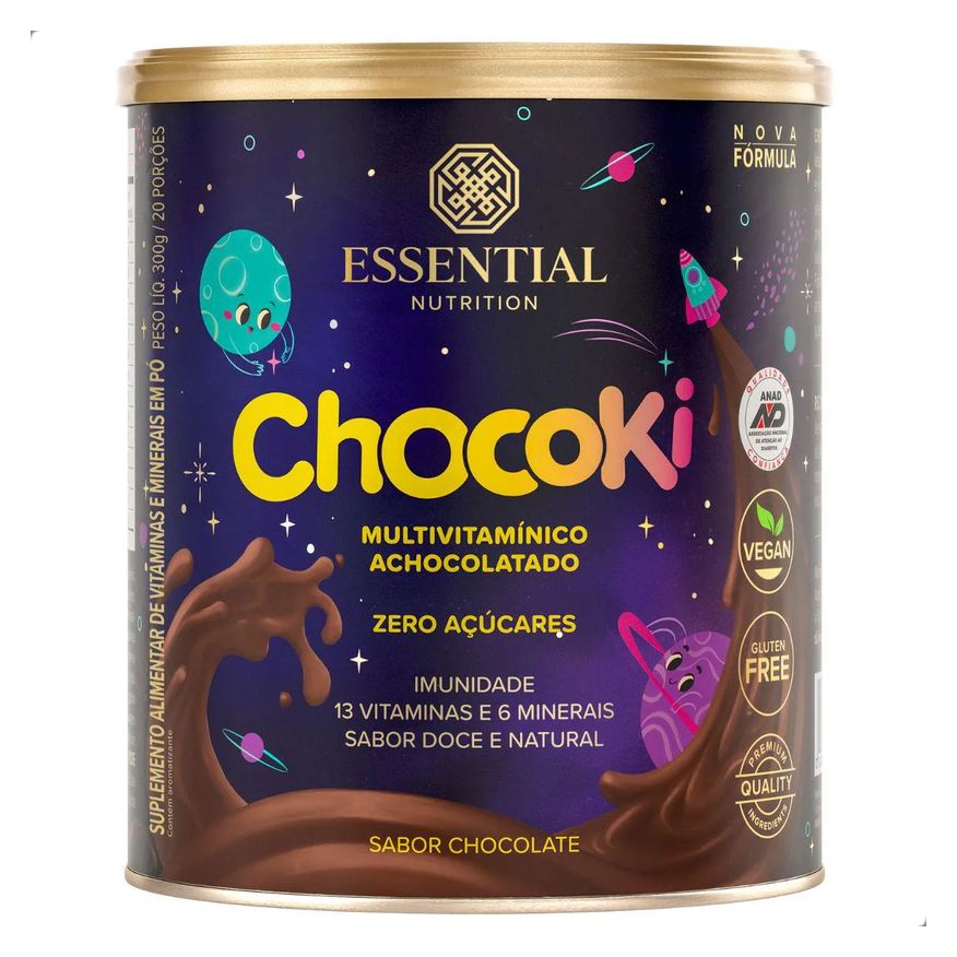 Essential Nutrition Chocoki Achocolatado Multivitaminico 300g Essential Chocolate