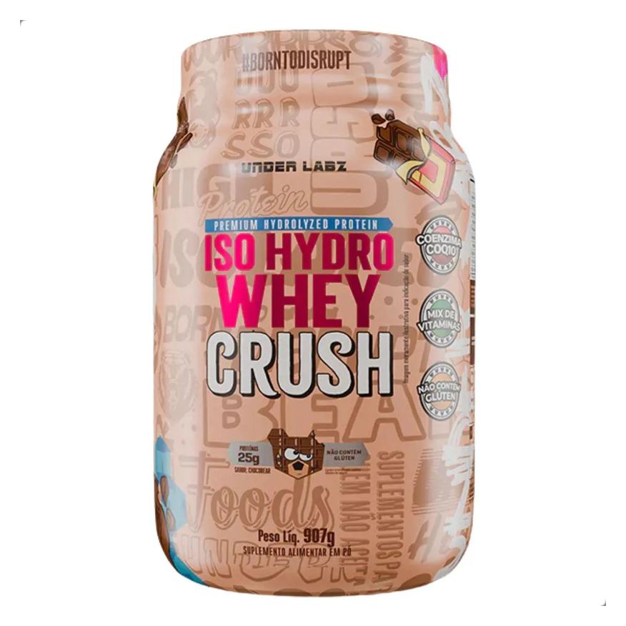 Under Labz Iso Hydro Whey Crush Protein Coenzima Q10 Coq10 907g Chocobear