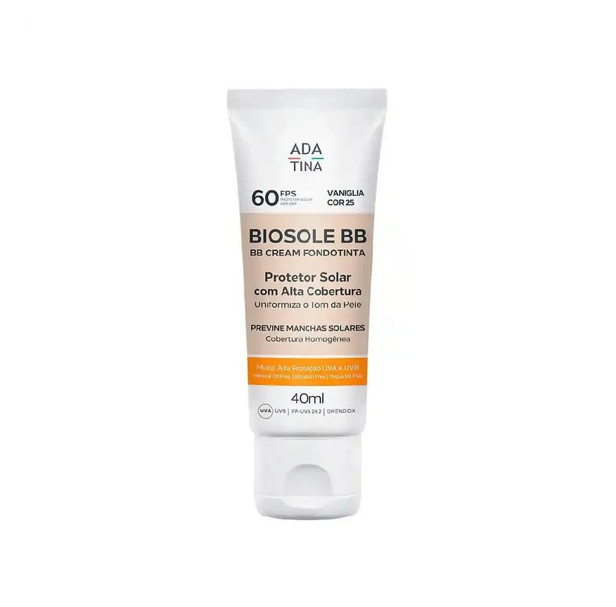 Ada Tina Biosole Bb Fps 60 Vaniglia - Protetor Solar 40ml