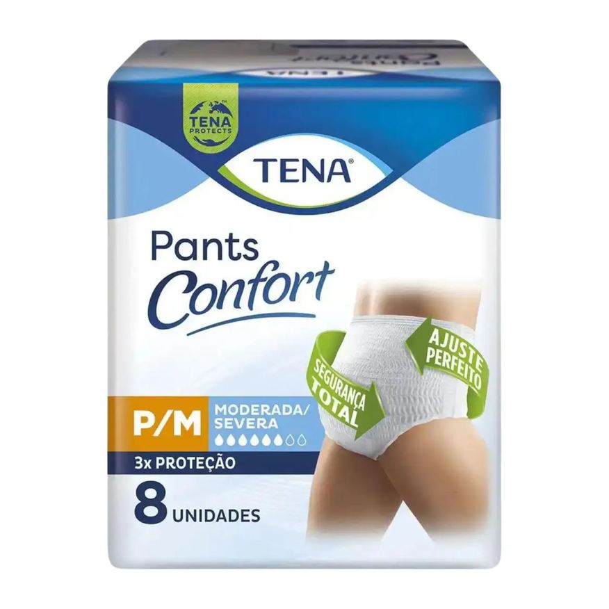 Tena Fralda-Calça Pants Confort P/M C8 – Segurança Conforto