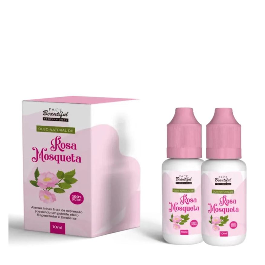 Face Beautiful Duo 2X Óleo de Rosa Mosqueta 10ml - Economia e Cuidado Diário