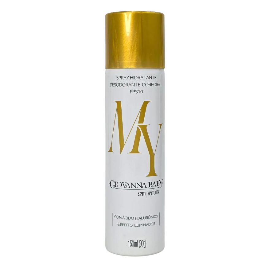 Giovanna Baby Hidratante Corporal Spray sem Perfume Fps10 Vegano My 150ml / 90g