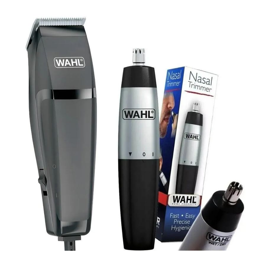 Wahl Maquina Easy Cut Cabelo Barba + Aparador Nasal Trimmer