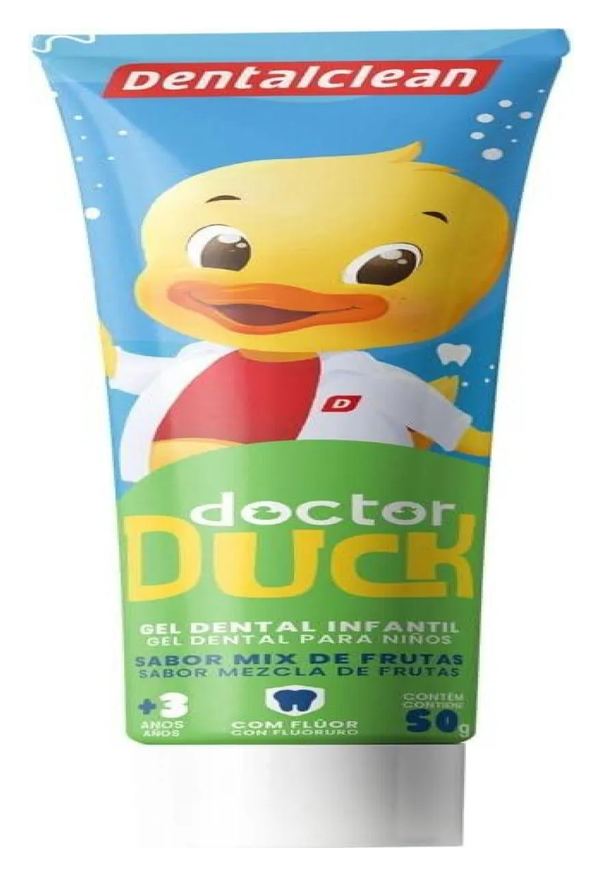 Dentalclean Gel Dental Infantil Doctor Duck com Fluor 50g