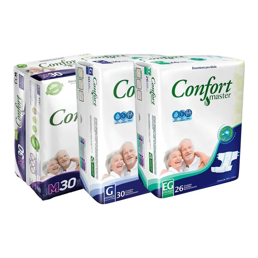 Confort Master Fralda Economica Eg com 26 Unidades