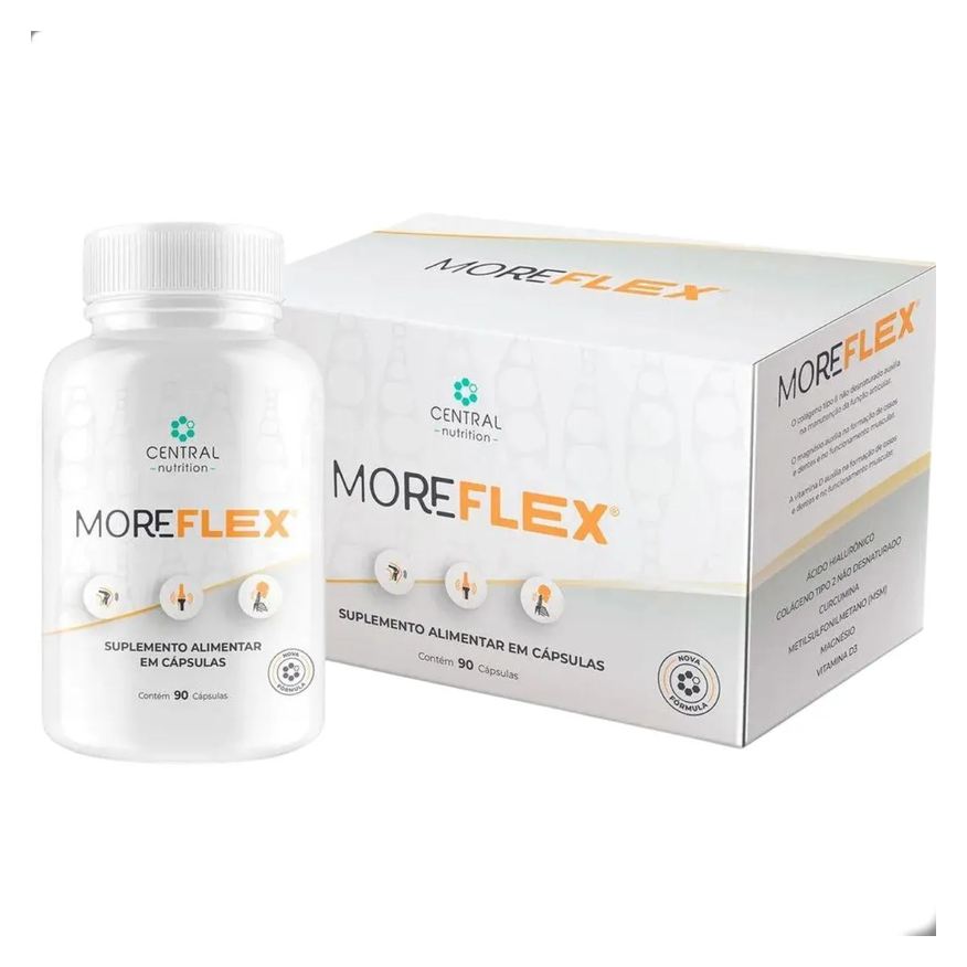 Central Nutrition Moreflex Flexibilidade Articular 90 Cápsulas SEM Sabor