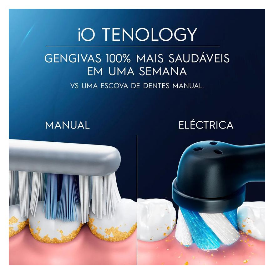 Oral B Escova de Dente Elétrica IO Series 4 1 Cabo + 2 Refis