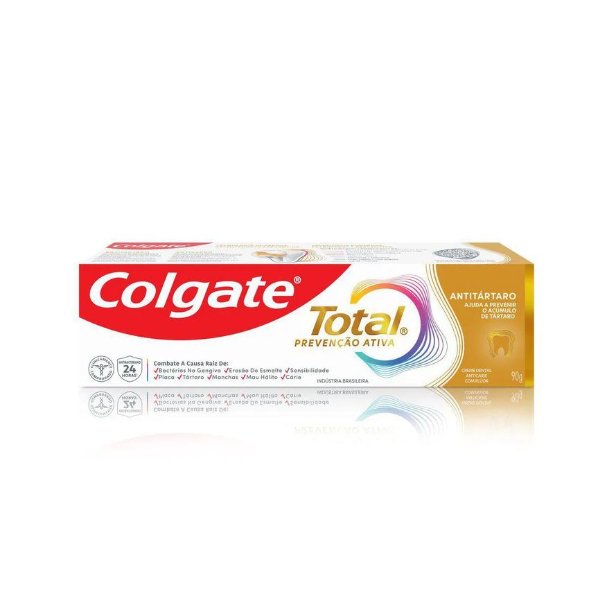 Colgate Creme Dental Total Prevenção Ativa Antitártaro 90g