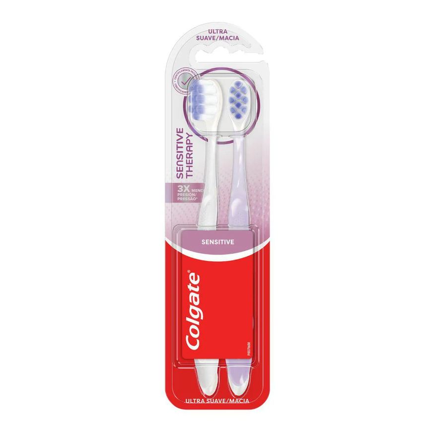 Colgate Escova de Dente Sensitive Therapy Ultra Macia 2 unidades