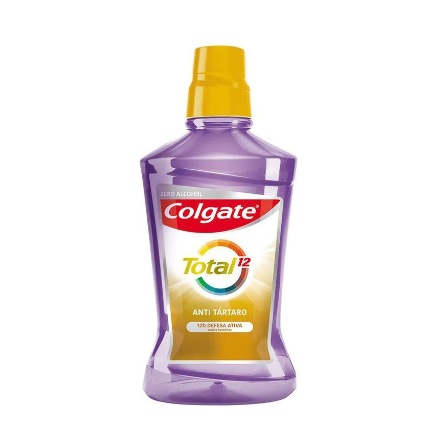 Colgate Enxaguante Bucal Sem Álcool Total 12 Antitártaro 500ml