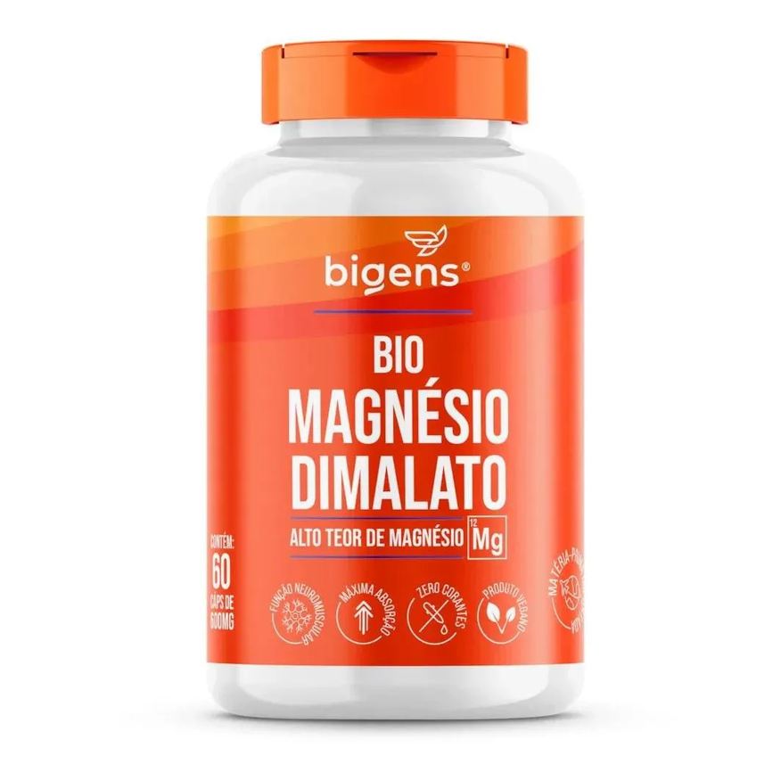 Bigens Bio Magnesio Dimalato Vegano 60 Cápsulas