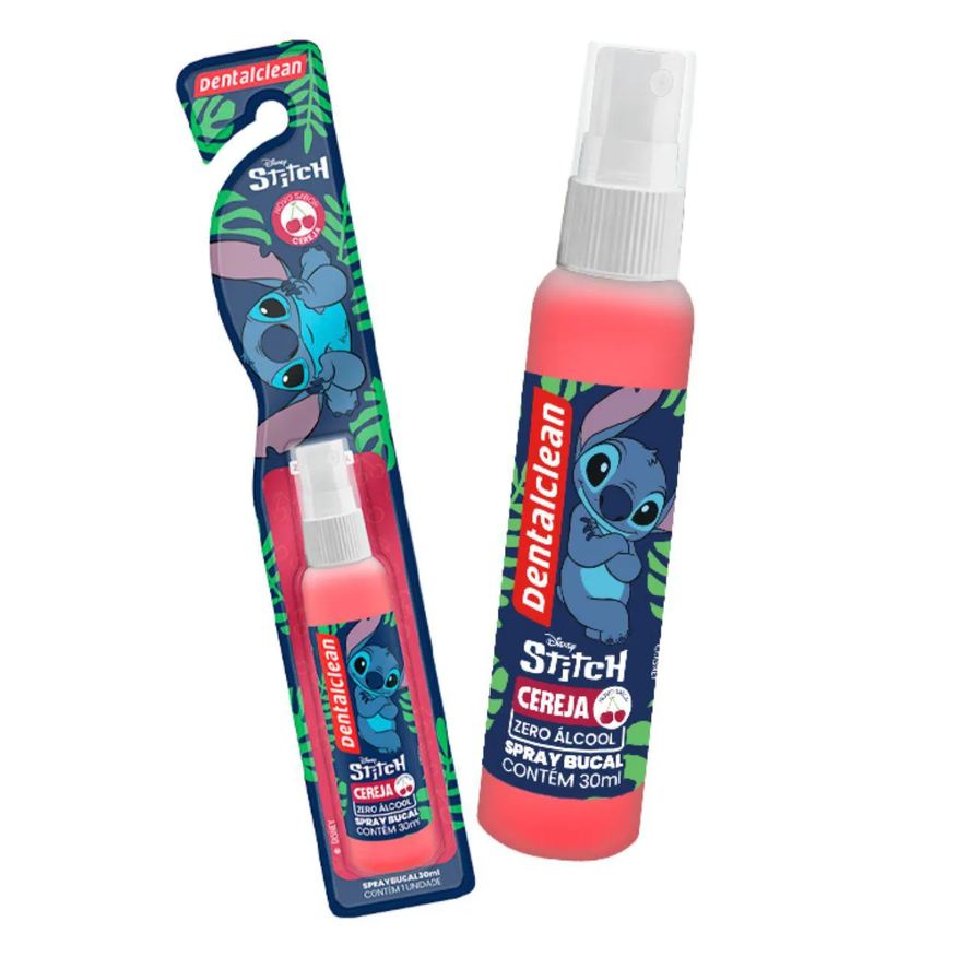 Dentalclean Spray Aromatizante Bucal Cereja Stitch 30ml