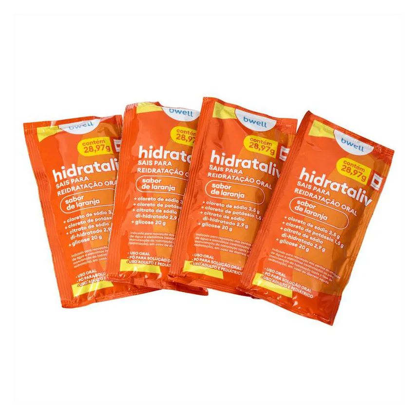 para Sais Reidratação bwell Hidrataliv Laranja 4 envelopes