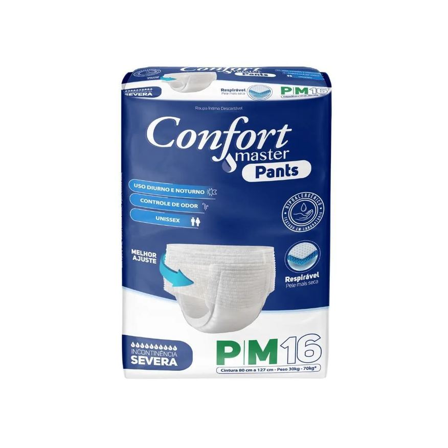 Confort Master Fralda Geriátrica Pants Jumbo Incontinência PM