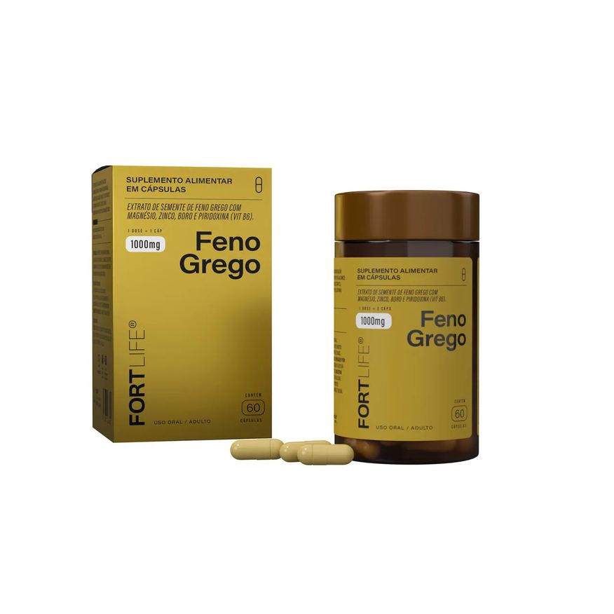 Fortlife Feno Grego 1000mg 60 Cápsulas