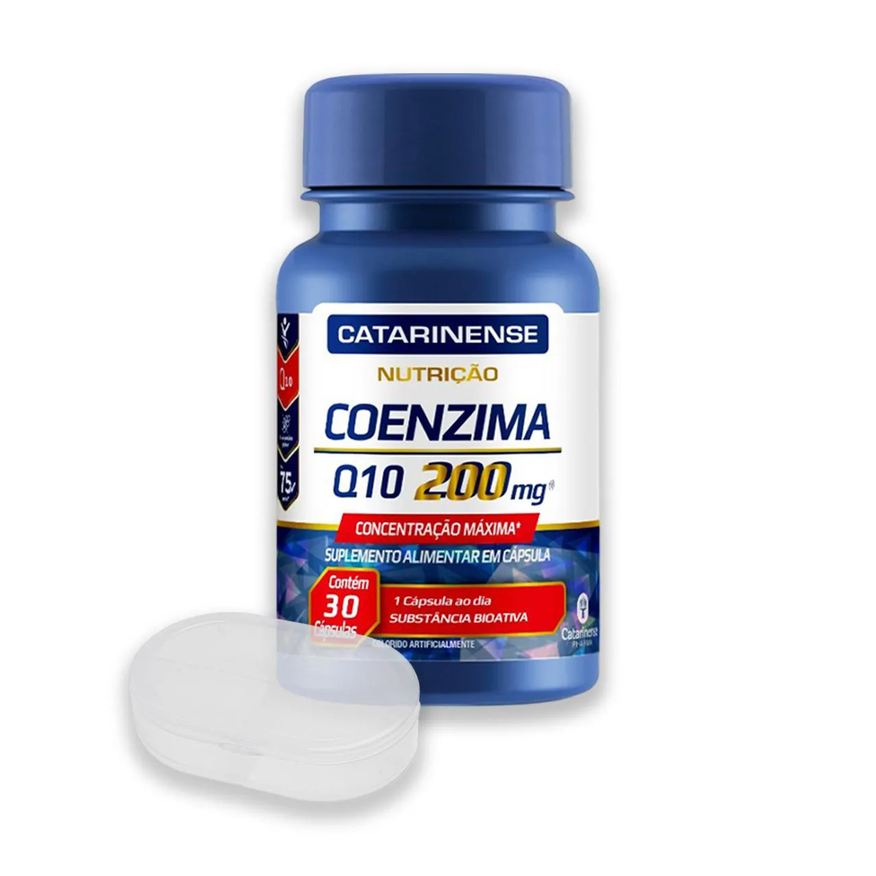 Catarinense Kit Coenzima Q10 200mg 30 Cápsulas + Porta Cápsulas