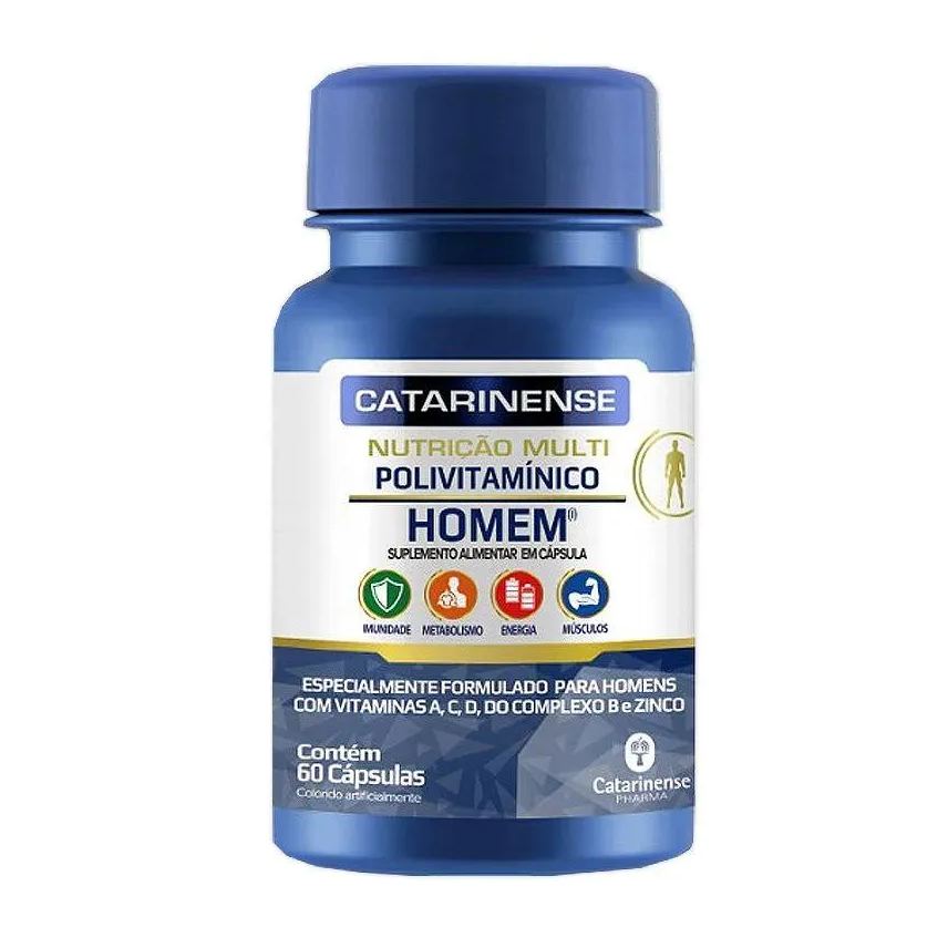 Catarinense Polivitamínico Homem 60 Cápsulas