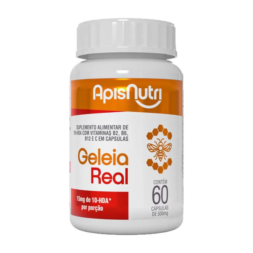 Apisnutri Geleia Real 60 Cápsulas