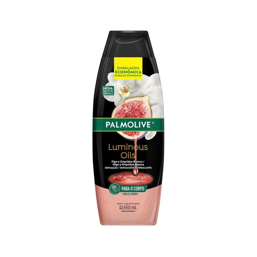 Palmolive Sabonete Líquido Corporal Luminous Oil Figo e Orquídea 650ml