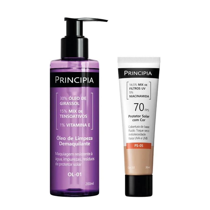 Principia, Kit Limpeza Profunda + Proteção com Cor 2.0