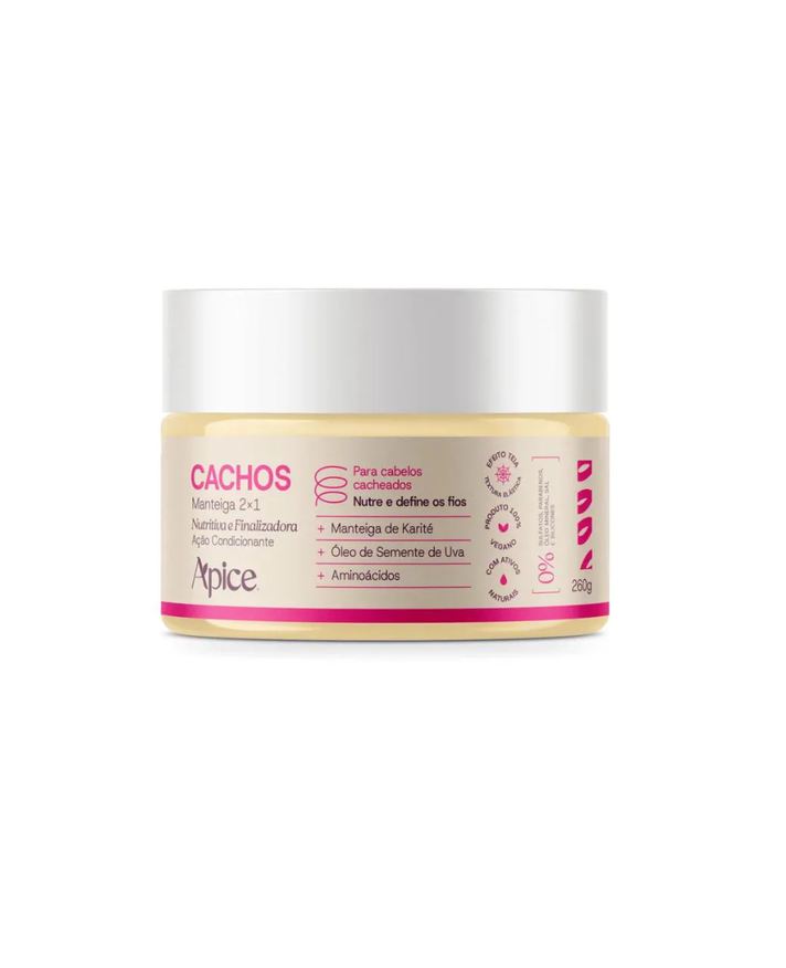 Apice Manteiga 2X1 Nutritiva e Finalizadora Cachos 260g