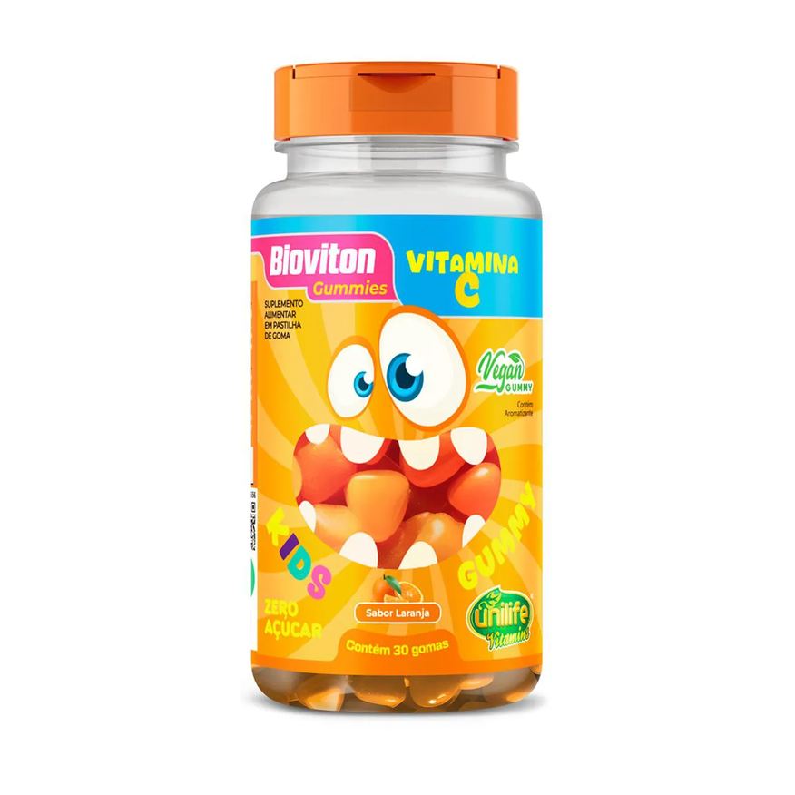 Unilife Gummy Kids Vitamina C 30 Gomas Laranja