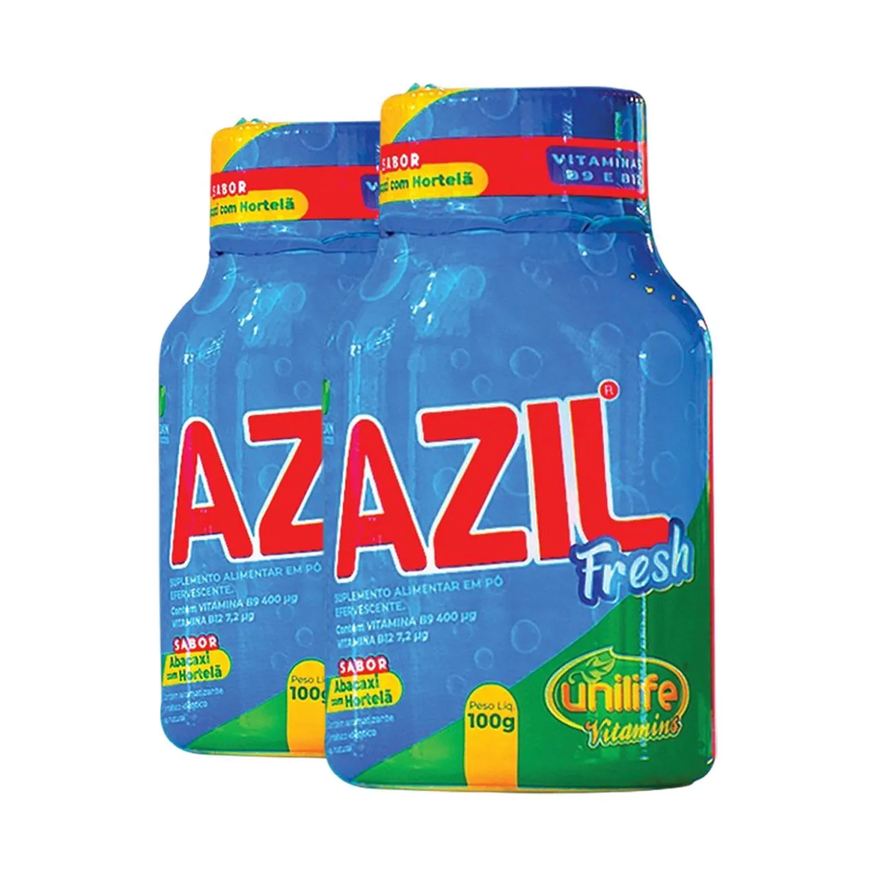 Unilife Kit 2 Azil Fresh Abacaxi e Hortelã 100g