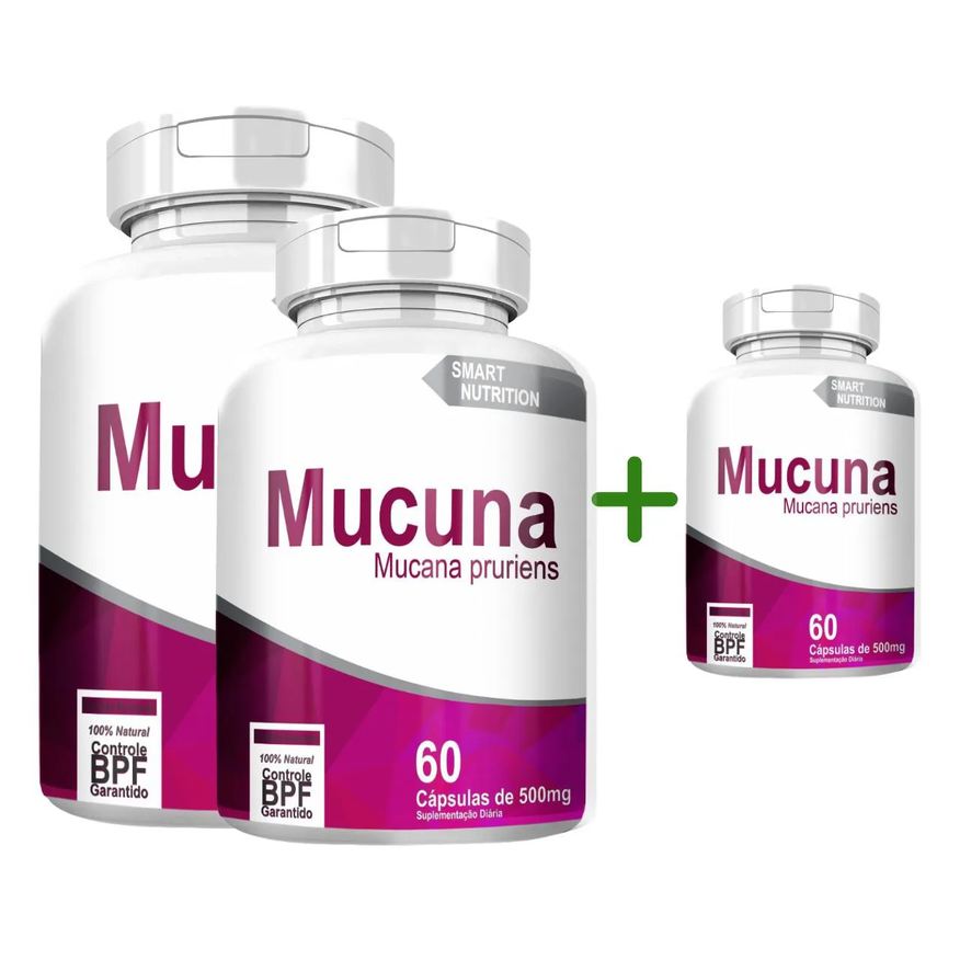 4Elementos Mucuna com Total de 180 Capsulas