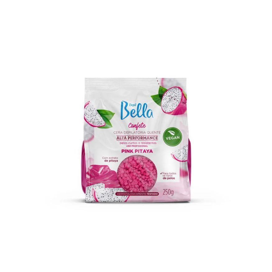 Depil Bella Cera Depilatória Quente Confete Pink Pitaya 250g