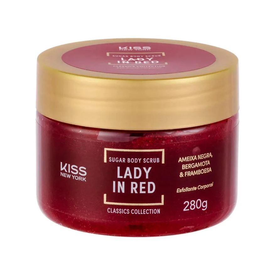 Kiss New York Sugar Body Scrub Lady In Red 280g
