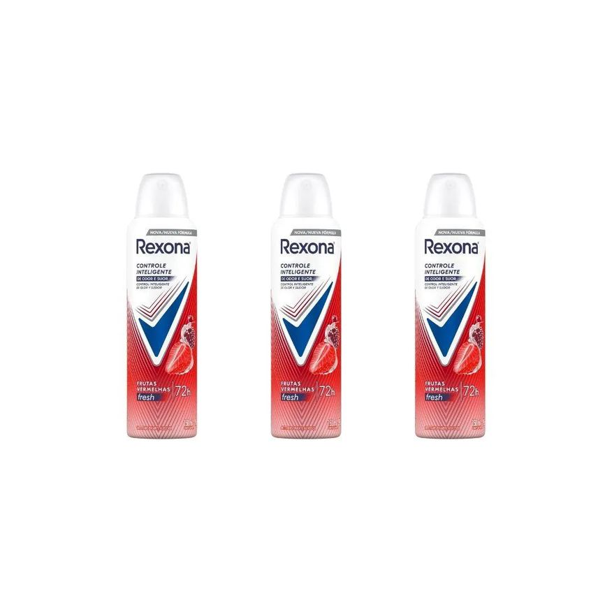 Rexona Desodorante Aero 150ml Fem Frutas Vermelhas-Kit C/3Un
