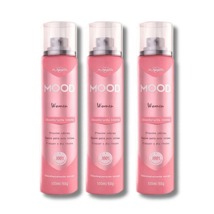 Aeroflex Kit C3 Desodorante Íntimo My Health Conforto Diário 100ml