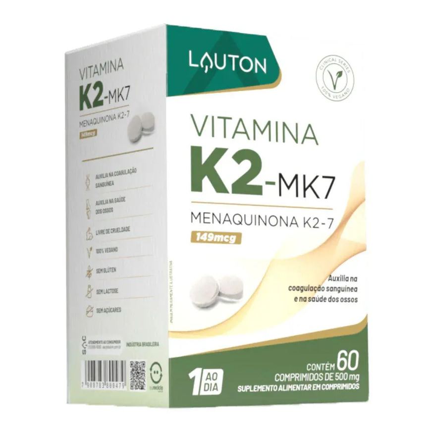 Lauton Vitamina K2 Menaquinona Mk-7 60 Tabs