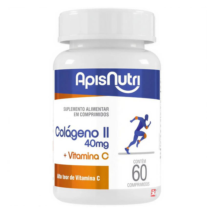 Apisnutri Colageno Tipo 2 + Vitamina C 1 ao Dia 60 Comprimidos Concentrados