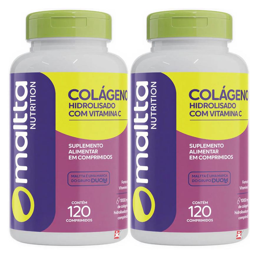 Maltta Nutrition Kit 2 Colágeno Hidrolisado + Vitamina C Concentrado Total 240 Comprimidos