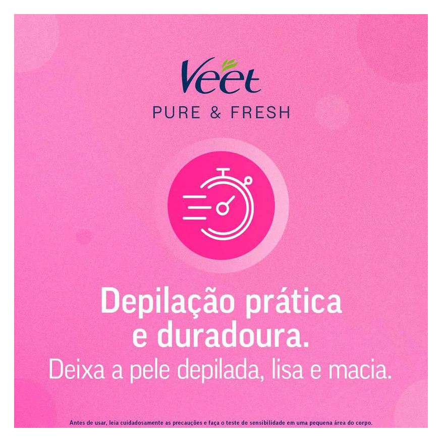 Depilatória Folha Facial Veet Pure & Fresh 12 unidades