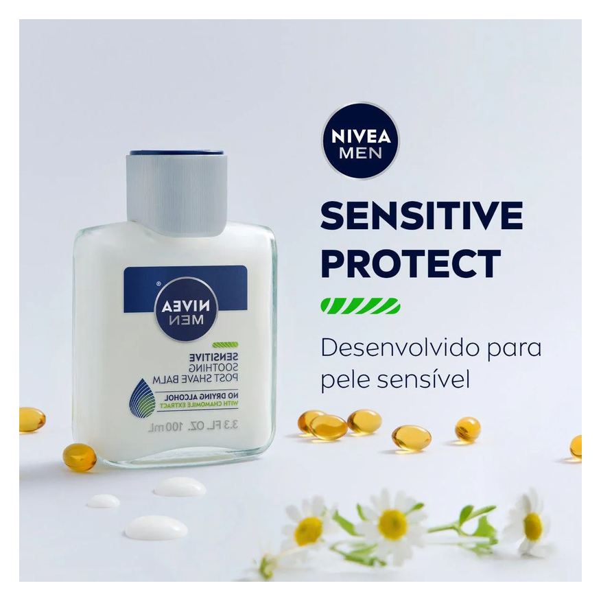 Nivea Loção Bálsamo Pós-Barba Men Sensitive com 100ml