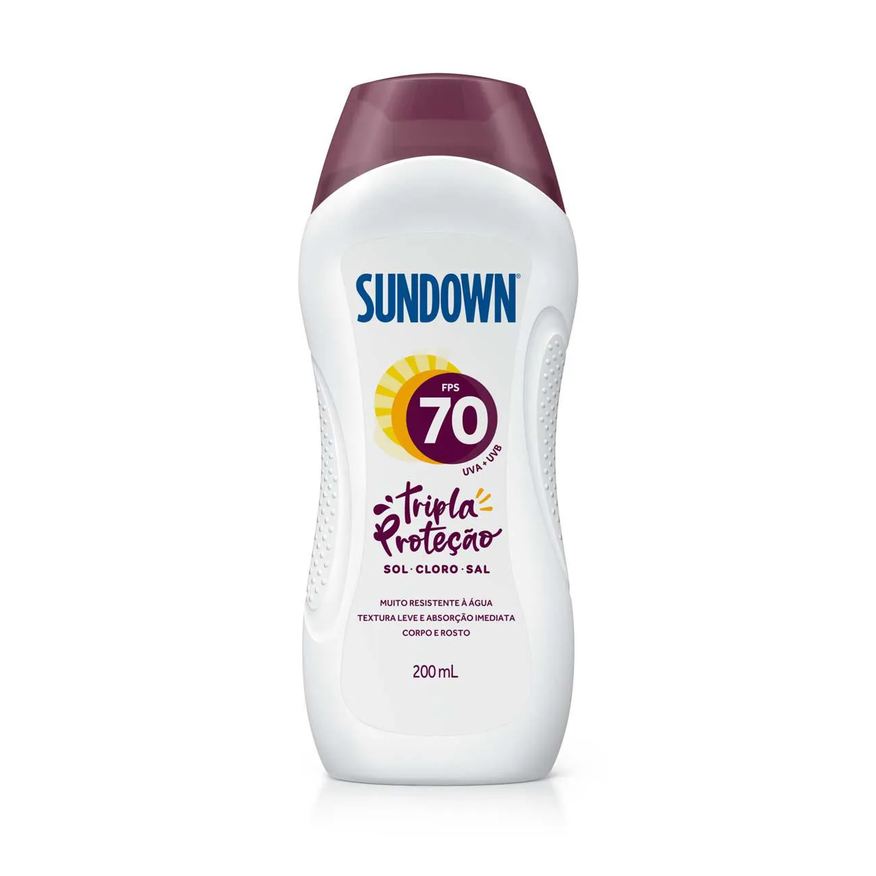 Sundown Protetor Solar Corporal Loção FPS 70 200ml