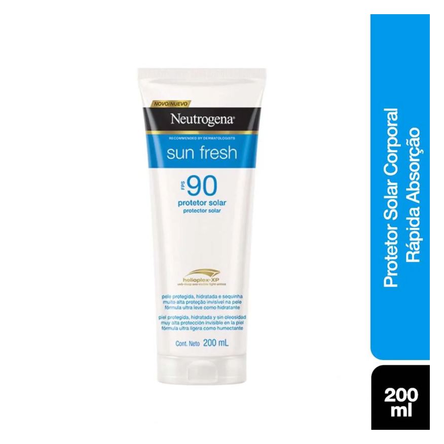 Neutrogena Protetor Solar Corporal Loção FPS 90 Sun Fresh 200ml
