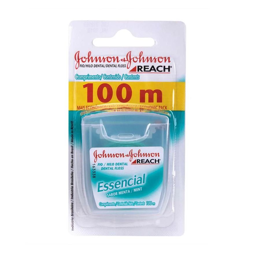 Johnson Fio Dental Johnson's Reach Essencial Sabor Menta 100 metros