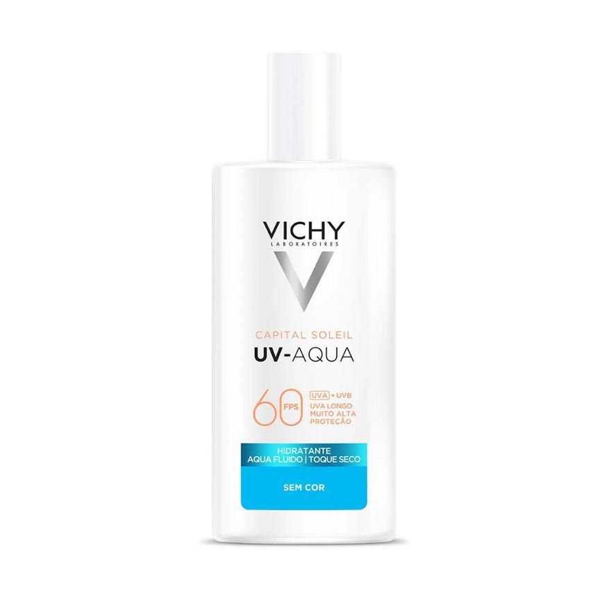 Capital Soleil Protetor Solar Facial Vichy UV-Aqua FPS 60 Sem Cor Efeito Matte 40g
