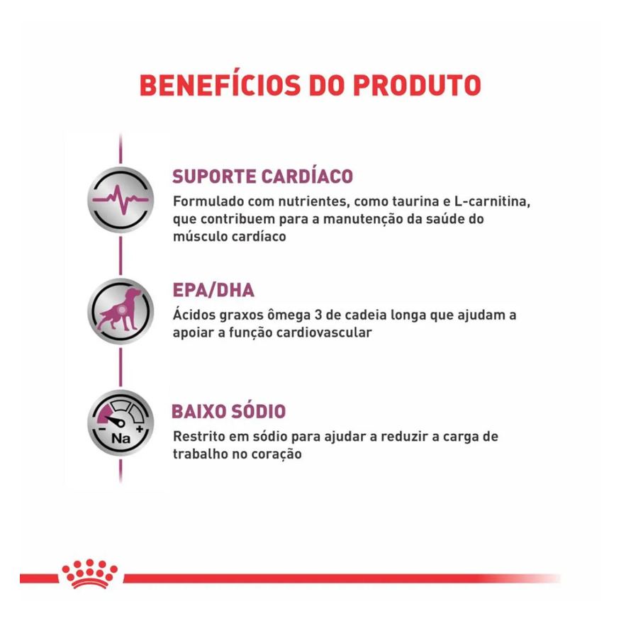 Royal Ração Canin Dieta Veterinária Cardiac para Cães Adultos com Insuficiência Cardíaca 2,0kg