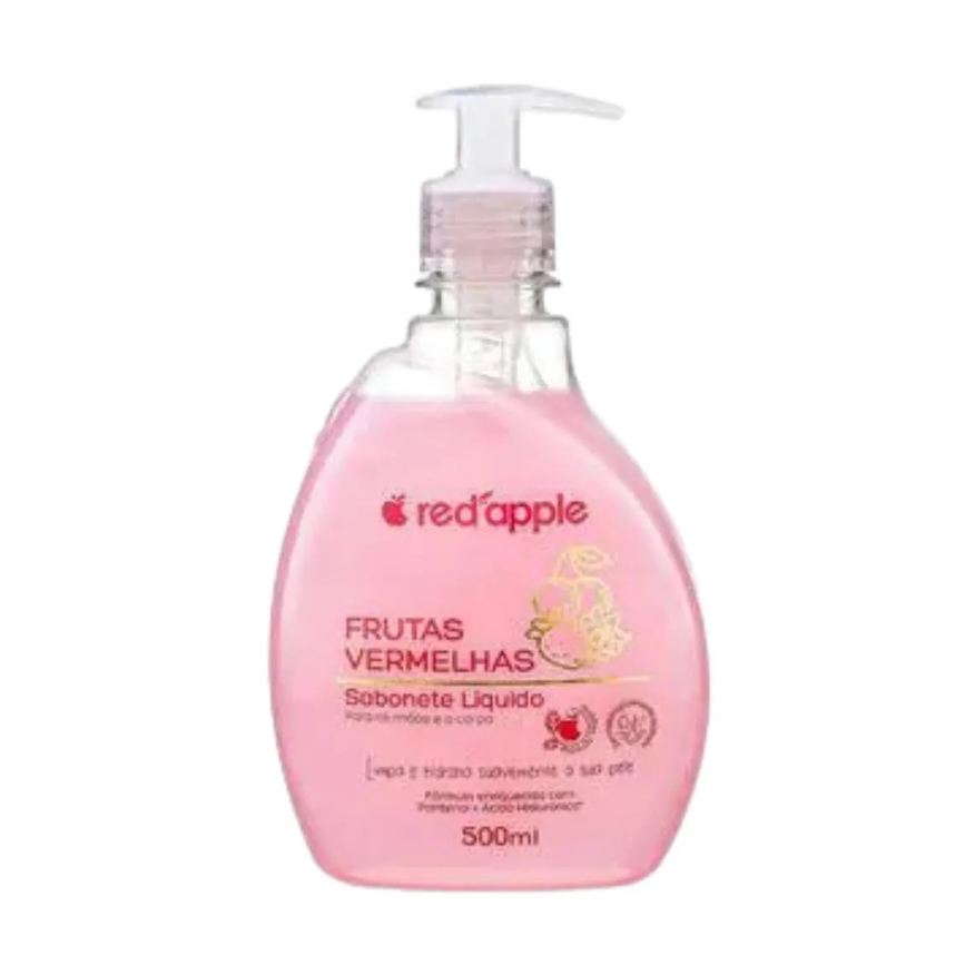 Red Apple Sabonete Líquido Mãos Frutas Vermelhas 500ml