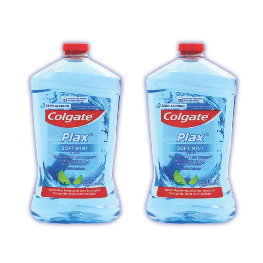 Colgate Kit 2 Enxaguante Bucal Plax Soft Mint Refil 2L