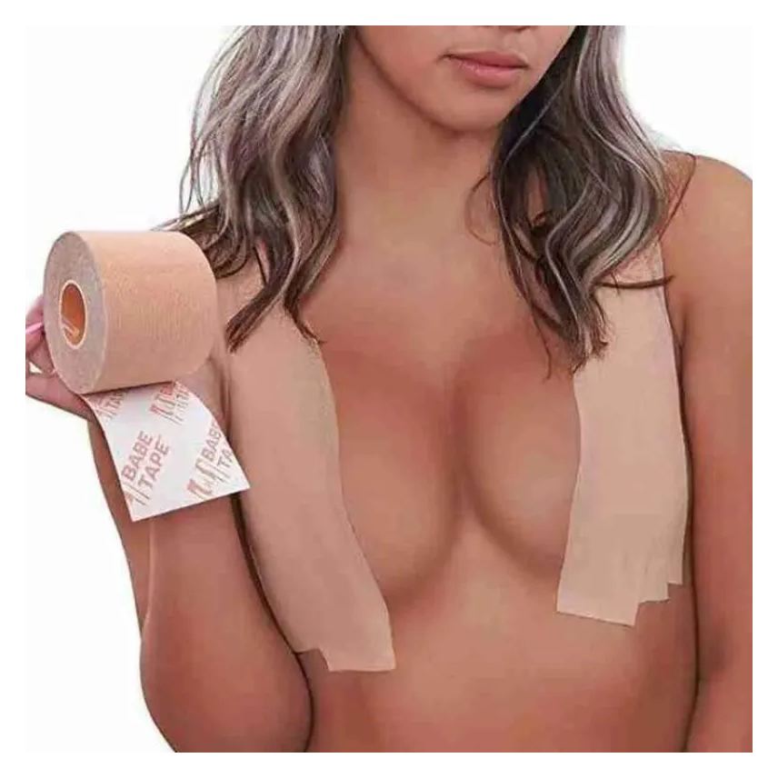 Tmax Fita Adesiva Levanta Peito Seios Sutia Invisivel Push Up Bege