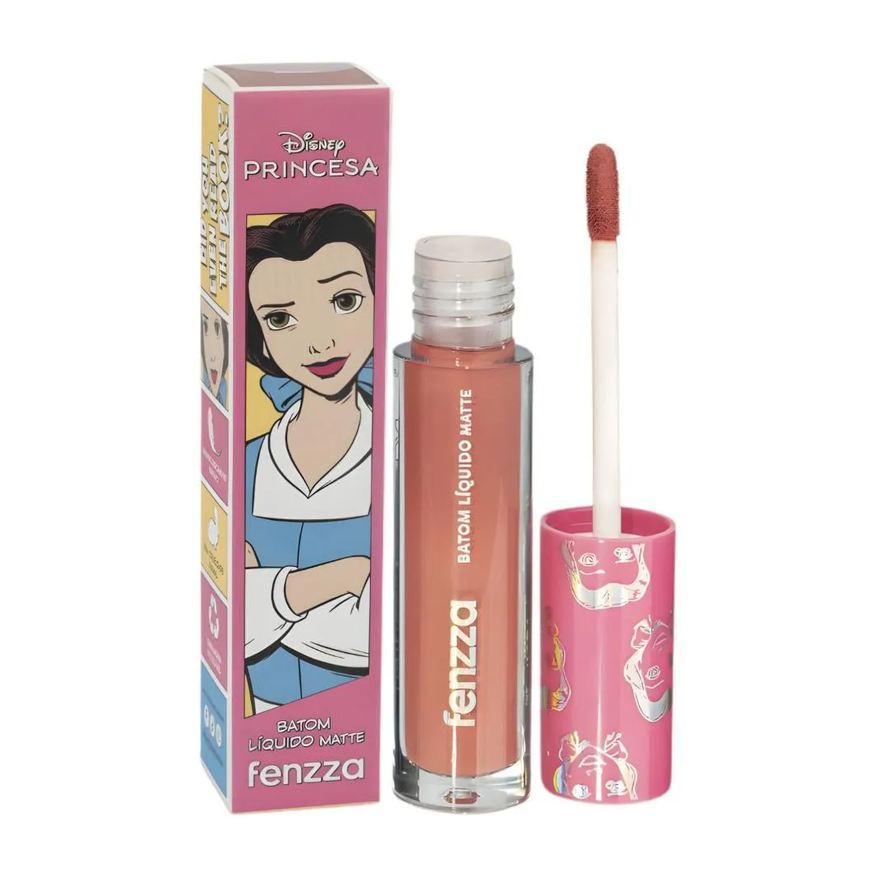 Fenzza Batom Líquido Matte Disney Princesa Bela Dis108