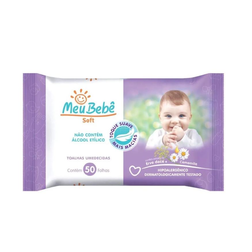 Hygieline Lenço Umedecido Meu Bebê Soft C/50 Unidades